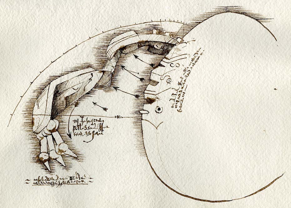 Hellboy II Dir. Guillermo del Toro . Da Vinci Robot Arm Mechanism . commissioned by Abrahams Pants